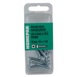 10 Pack #10 x 1-1/4" Zinc Plated Round Head Socket Wood Screws