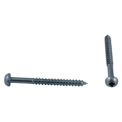 10 Pack #6 x 1-1/2" Zinc Plated Round Head Socket Wood Screws