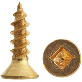 10 Pack #6 x 1/2" Flat Head Socket Brass Wood Screws