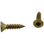 10 Pack #4 x 1/2" Flat Head Socket Brass Wood Screws