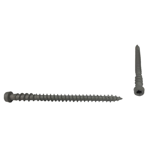 100 Pack #10 2-3/4" Grey Composite Deck Screws