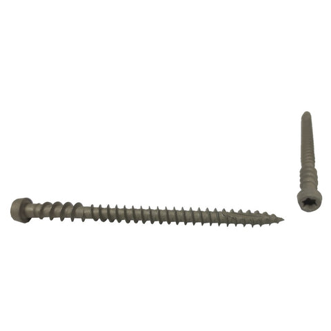 100 Pack #10 2-3/4" Dark Grey Composite Deck Screws