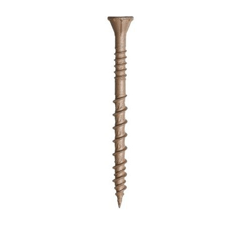 100 Pack #10 3" High Performance Tan Deck Screws