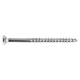 100 Pack #7 2-1/4" Stainless Steel Trim Head Deck Screws