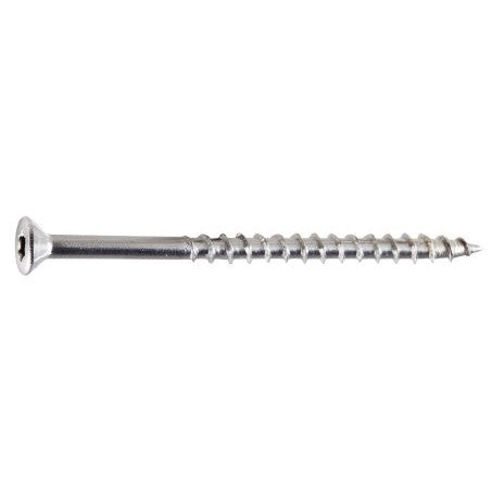 100 Pack #7 2-1/4" Stainless Steel Trim Head Deck Screws