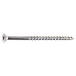 100 Pack #7 3" Stainless Steel Trim Head Deck Screws