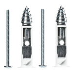2 Pack 1/4" x 3" Driller Toggles, with Bolt