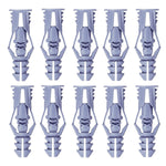10 Pack #10 Plastic Anchors, with Screws and Bit