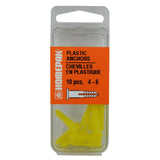 10 Pack #4-6 Plastic Anchors