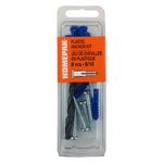 #8-10 Plastic Anchors - with Screws + HSS Bit, 17 Pieces