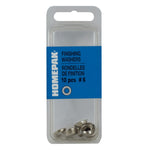 10 Pack #6 Nickel-Plated Steel Finish Washers