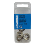 10 Pack #12 Nickel-Plated Steel Finish Washers