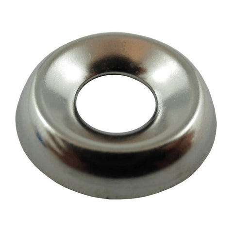 10 Pack 1/4" Nickel-Plated Steel Finish Washers