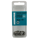 10 Pack #8 18.8 Stainless Steel Finish Washers