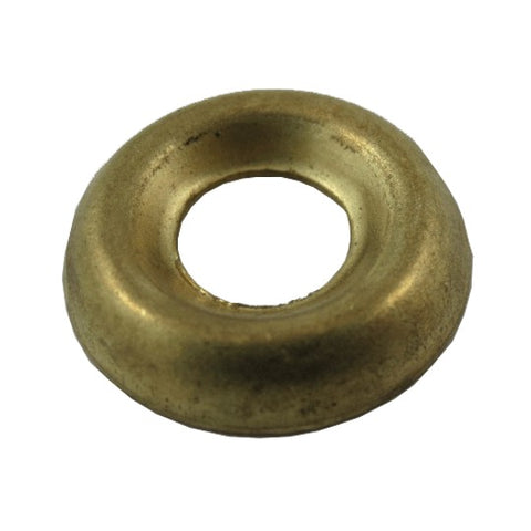 10 Pack #6 Plain Brass Finish Washers