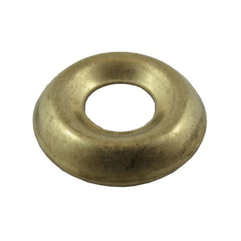 10 Pack #8 Plain Brass Finish Washers