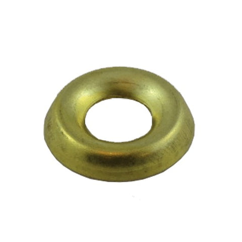 10 Pack #10 Plain Brass Finish Washers