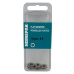 10 Pack #6 18.8 Stainless Steel Flat Washers