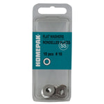 10 Pack #10 18.8 Stainless Steel Flat Washers