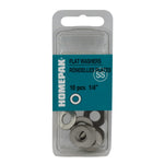 10 Pack 1/4" 18.8 Stainless Steel Flat Washers