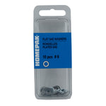 10 Pack #6 Zinc Plated SAE Flat Washers