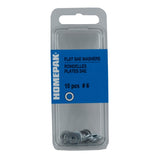 10 Pack #6 Zinc Plated SAE Flat Washers