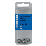 10 Pack #8 Zinc Plated SAE Flat Washers