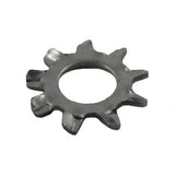 10 Pack #8 410 Stainless Steel External Tooth Lock Washers