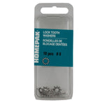 10 Pack #8 410 Stainless Steel External Tooth Lock Washers