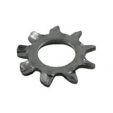 10 Pack #10 410 Stainless Steel External Tooth Lock Washers