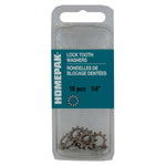 10 Pack 1/4" 410 Stainless Steel External Tooth Lock Washers