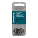 10 Pack 3/8" 410 Stainless Steel External Tooth Lock Washers