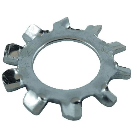 10 Pack #6 Zinc Plated External Tooth Lock Washers