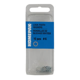 10 Pack #6 Zinc Plated External Tooth Lock Washers