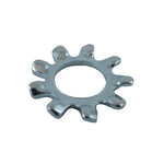 10 Pack #10 Zinc Plated External Tooth Lock Washers