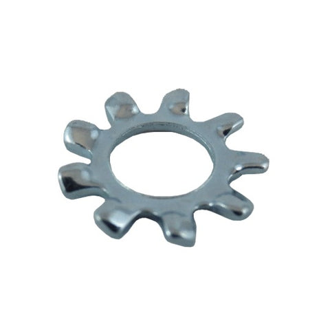 10 Pack #10 Zinc Plated External Tooth Lock Washers