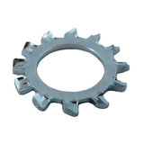 10 Pack 3/8" Zinc Plated External Tooth Lock Washers