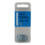 10 Pack 5/16" Zinc Plated External Tooth Lock Washers