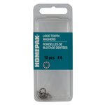 10 Pack #6 410 Stainless Steel Internal Tooth Lock Washers
