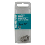 10 Pack 1/4" 410 Stainless Steel Internal Tooth Lock Washers