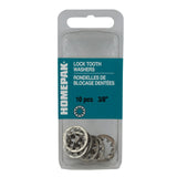 10 Pack 3/8" 410 Stainless Steel Internal Tooth Lock Washers