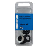 10 Pack 3/8" x 3/4" Outside Diameter Bonded Washers