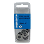 10 Pack 1/4" x 5/8" Outside Diameter Bonded Washers