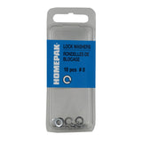 10 Pack #8 Zinc Plated Lock Washers