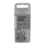 10 Pack 1/4" Galvanized Lock Washers
