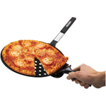 GrillPro 98140 Non-Stick Pizza Grill Pan Includes Pizza Cutter/Server, 12-Inch Diameter