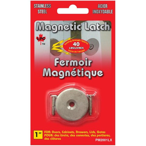 Leisure Products (PM 2001 LX 40 lbs) Magnetic Cabinet Latch with Stainless Steel Housing