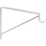 10" x 11" White Shelf and Rod Bracket
