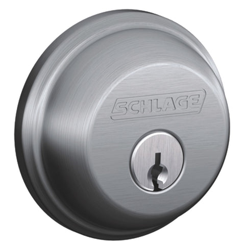 Satin Chrome Single Cylinder Deadbolt Lock