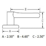 Weiser Layton Lever for Hall/Closet, Interior Door Handle, Venetian Bronze (9SL10000-033)